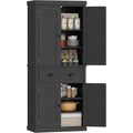 Enfilade style contemporain gris fonce 2 etageres, bois ingenierie durable