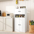 Bibliotheque gris clair MDF, 54 cm de large a 4 portes