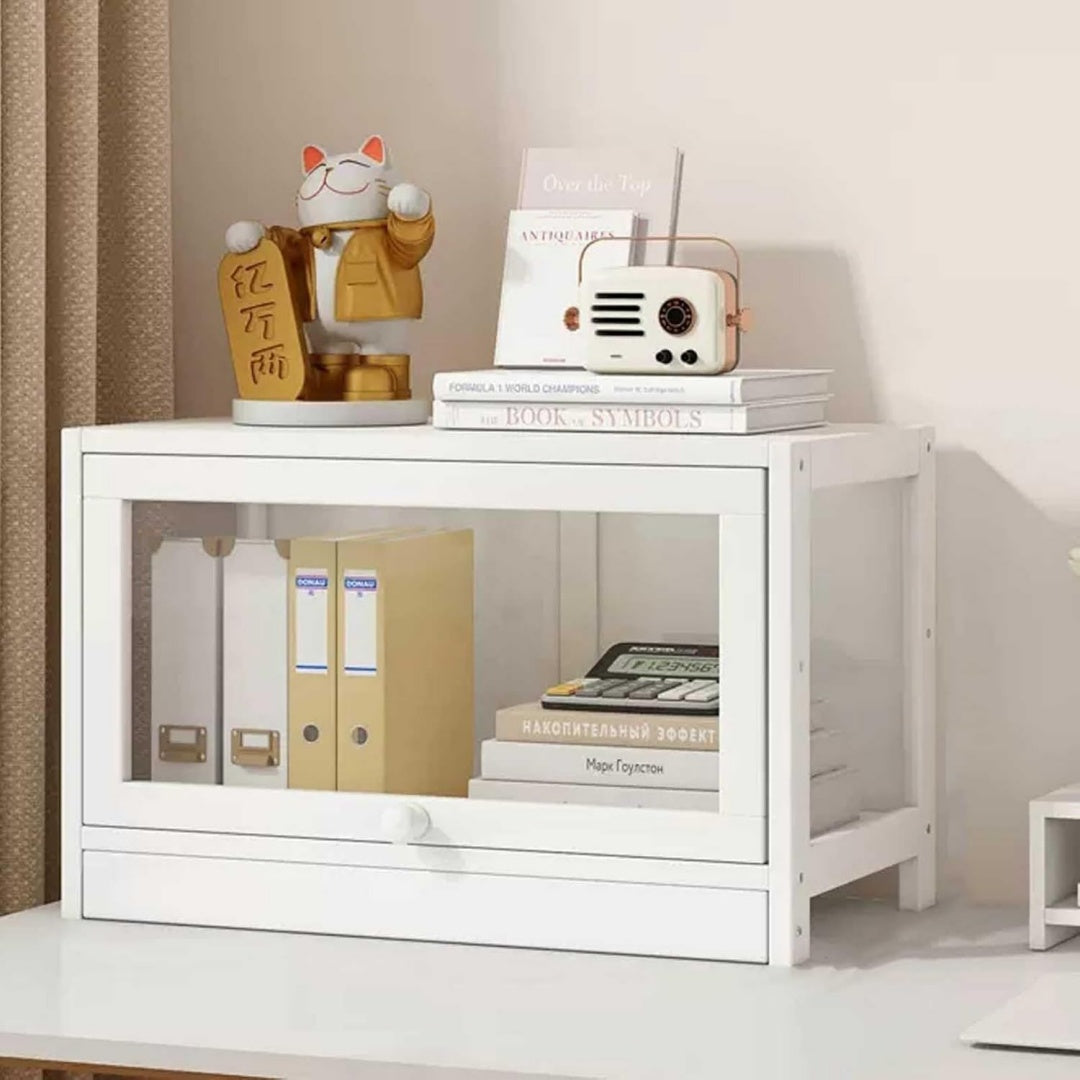 Vitrine minimaliste en acier et verre