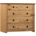 Design buffet 4 tiroirs marron